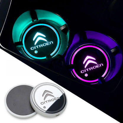 Discos LED de ambiente para interior personalizados multicolor (2 uds.)