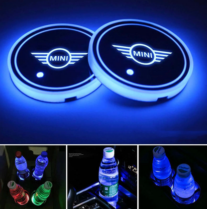 Discos LED de ambiente para interior personalizados multicolor (2 uds.)