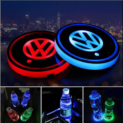 Discos LED de ambiente para interior personalizados multicolor (2 uds.)