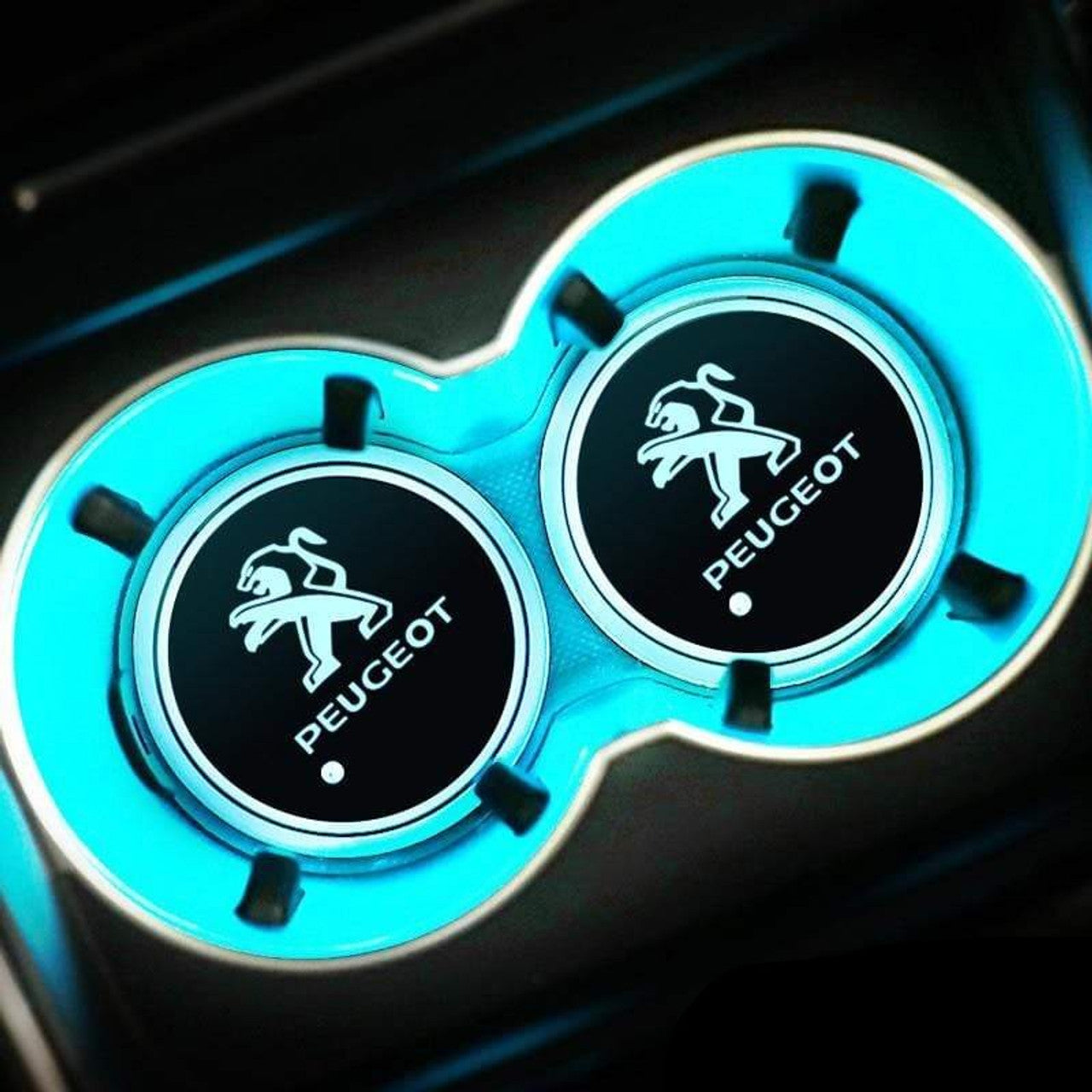 Discos LED de ambiente para interior personalizados multicolor (2 uds.)